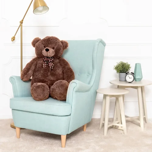Teddyway Nomo veliki plišani medvjedić divovski XXL, mekana igračka, 100 cm, 39 inča, 3,3 stope, tamnosmeđa - Teddyway