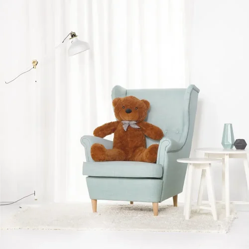 Teddyway Popo veliki plišani medvjedić divovski XXL, mekana igračka, 100 cm, 39 inča, 3,3 stope, svijetlosmeđa - Teddyway