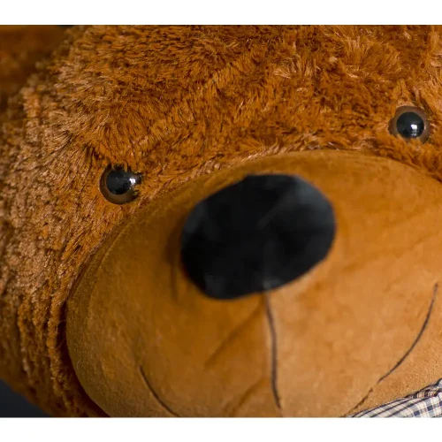 Teddyway Popo veliki plišani medvjedić divovski XXL, mekana igračka, 130 cm, 51 inč, 4,3 stope, tamnosmeđa - Teddyway