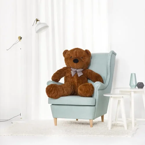Teddyway Popo veliki plišani medvjedić divovski XXL, mekana igračka, 100 cm, 39 inča, 3,3 stope, svijetlosmeđa - Teddyway