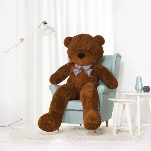 Teddyway Popo veliki plišani medvjedić divovski XXL, mekana igračka, 100 cm, 39 inča, 3,3 stope, svijetlosmeđa - Teddyway