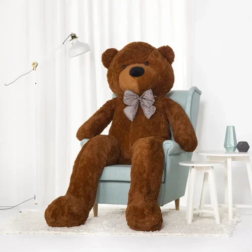 Teddyway Popo veliki plišani medvjedić divovski XXL, mekana igračka, 100 cm, 39 inča, 3,3 stope, svijetlosmeđa - Teddyway