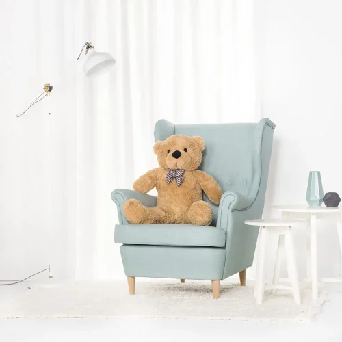 Teddyway Popo veliki plišani medvjedić divovski XXL, mekana igračka, 100 cm, 39 inča, 3,3 stope, svijetlosmeđa - Teddyway