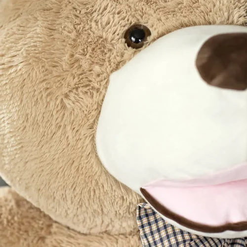 Teddyway Bobo veliki plišani medvjedić divovski XXL, mekana igračka, 100 cm, 39 inča, 3,3 stope, svijetlosmeđa - Teddyway