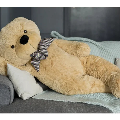 Teddyway Popo veliki plišani medvjedić divovski XXL, mekana igračka, 130 cm, 51 inč, 4,3 stope, svijetlosmeđa - Teddyway
