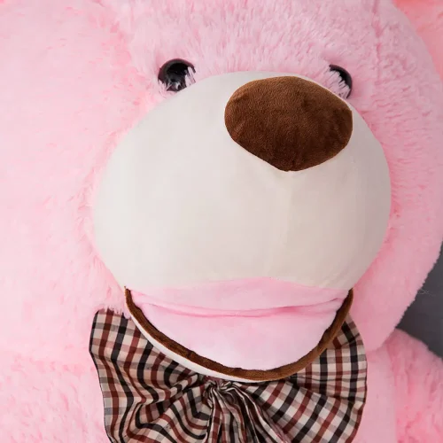Teddyway Bobo veliki plišani medvjedić XXL, mekana igračka, 100 cm, 39 inča, 3,3 stope, roza - Teddyway