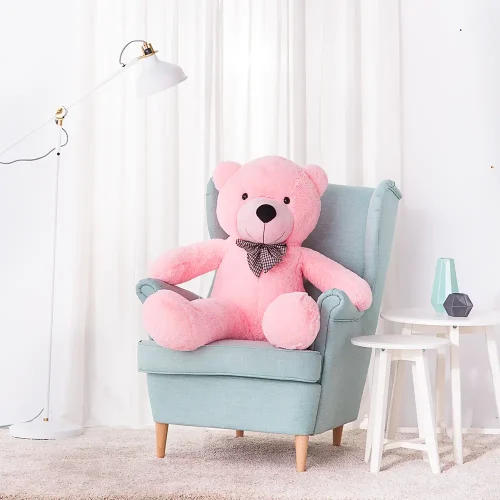 Teddyway Popo veliki plišani medvjedić divovski XXL, mekana igračka, 100 cm, 39 inča, 3,3 stope, svijetlosmeđa - Teddyway