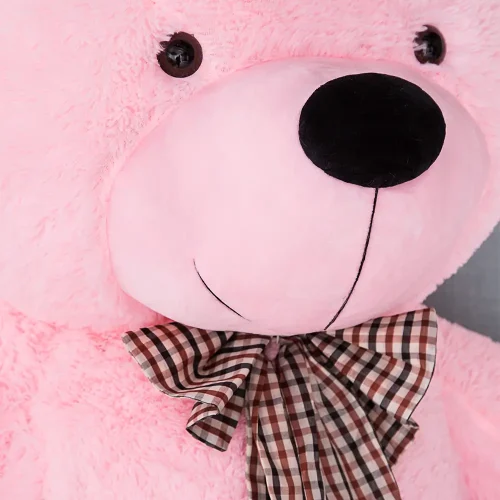 Teddyway Popo veliki plišani medvjedić divovski XXL, mekana igračka, 100 cm, 39 inča, 3,3 stope, roza - Teddyway