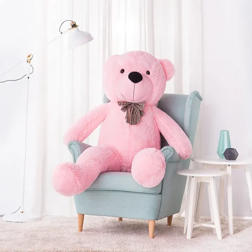 Teddyway Popo veliki plišani medvjedić divovski XXL, mekana igračka, 100 cm, 39 inča, 3,3 stope, svijetlosmeđa - Teddyway