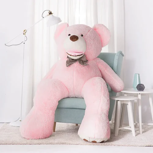 Teddyway Bobo veliki plišani medvjedić divovski XXL, mekana igračka, 100 cm, 39 inča, 3,3 stope, svijetlosmeđa - Teddyway