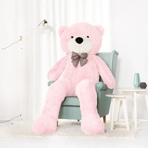 Teddyway Popo veliki plišani medvjedić divovski XXL, mekana igračka, 100 cm, 39 inča, 3,3 stope, svijetlosmeđa - Teddyway