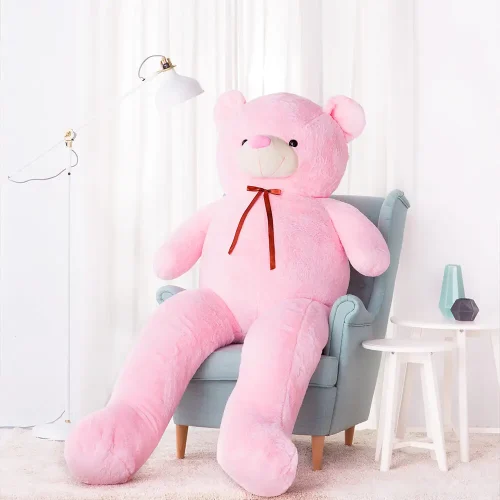 Veliki plišani medvjedić, mekana igračka, 100 cm, 39 inča, 3,3 stope, svijetlosmeđa, Toto - Teddyway