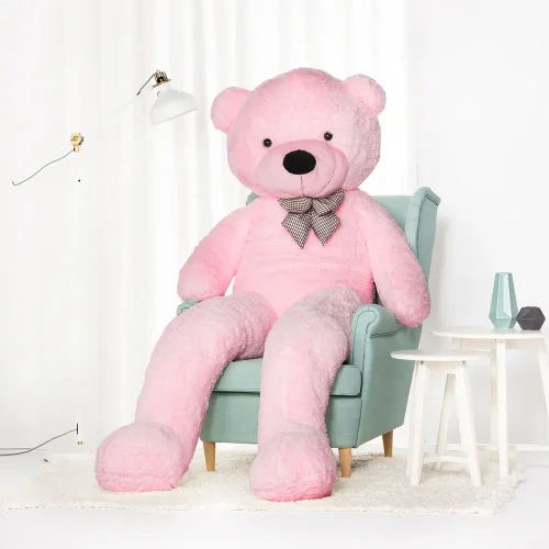 Teddyway Popo veliki plišani medvjedić divovski XXL, mekana igračka, 100 cm, 39 inča, 3,3 stope, svijetlosmeđa - Teddyway