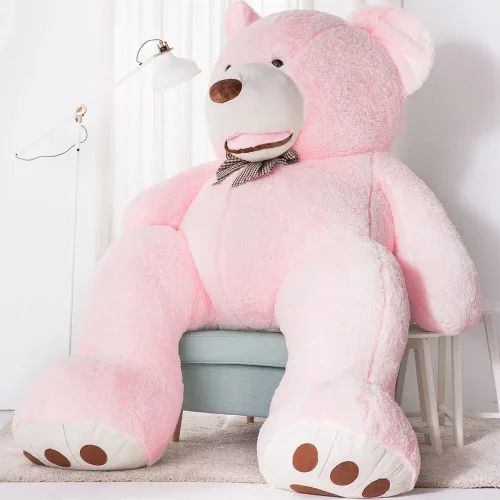 Teddyway Bobo veliki plišani medvjedić divovski XXL, mekana igračka, 100 cm, 39 inča, 3,3 stope, svijetlosmeđa - Teddyway