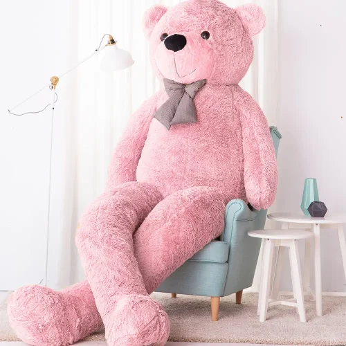 Teddyway Popo veliki plišani medvjedić divovski XXL, mekana igračka, 100 cm, 39 inča, 3,3 stope, svijetlosmeđa - Teddyway