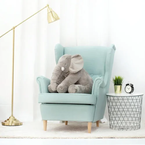 Teddyway Hogo plišani slon, mekana igračka, 70 cm, 27 inča, 2,3 stope, siva - Teddyway