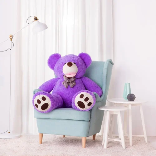 Teddyway Bobo veliki plišani medvjedić divovski XXL, mekana igračka, 100 cm, 39 inča, 3,3 stope, svijetlosmeđa - Teddyway