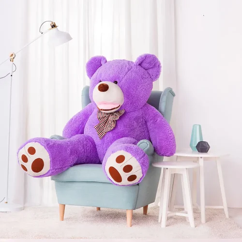 Teddyway Bobo veliki plišani medvjedić divovski XXL, mekana igračka, 100 cm, 39 inča, 3,3 stope, svijetlosmeđa - Teddyway
