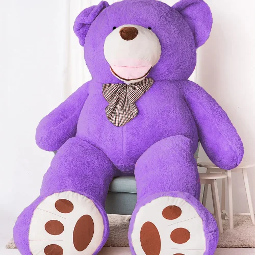 Teddyway Bobo veliki plišani medvjedić divovski XXL, mekana igračka, 100 cm, 39 inča, 3,3 stope, svijetlosmeđa - Teddyway