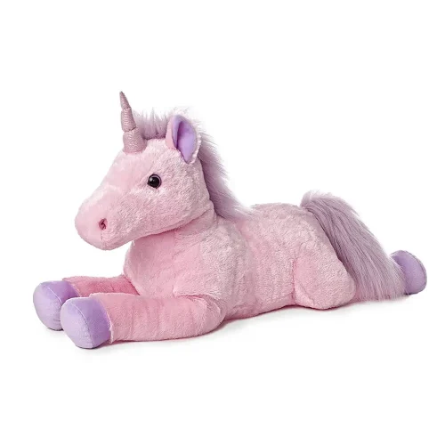 Teddyway Soso plišani jednorog, mekana igračka, 70 cm, 27 inča, 2,3 stope, roza - Teddyway