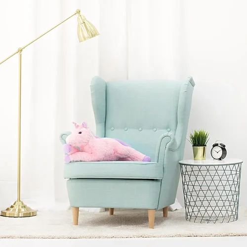 Teddyway Soso plišani jednorog, mekana igračka, 70 cm, 27 inča, 2,3 stope, roza - Teddyway