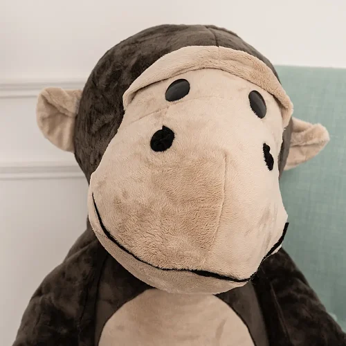 Teddyway Moto plišani majmun, mekana igračka, 90 cm, 35 inča, 2,9 stopa, tamnosmeđa - Teddyway
