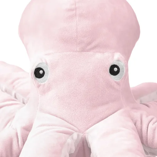 Teddyway Sodo velika plišana lignja XXL, mekana igračka, 80 cm, 31 inč, 2,6 stope, plava - Teddyway