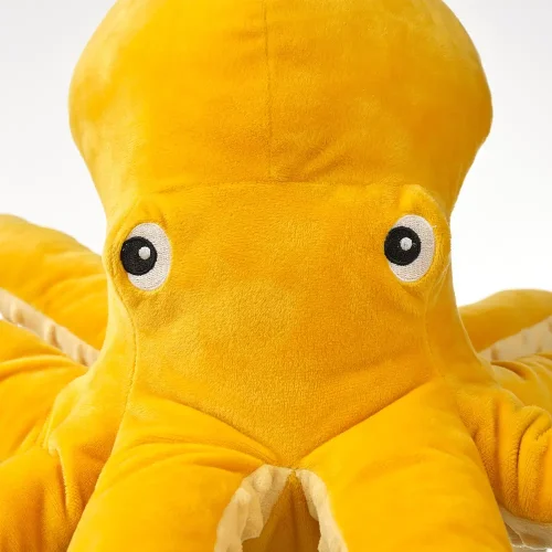 Teddyway Sodo velika plišana lignja XXL, mekana igračka, 80 cm, 31 inč, 2,6 stope, plava - Teddyway