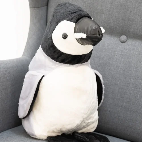 Teddyway Pipi plišani pingvin, mekana igračka, 40 cm, 16 inča, 1,3 stope, crno-bijela - Teddyway