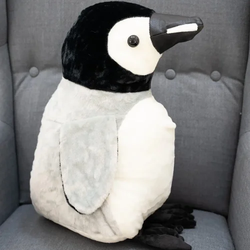 Teddyway Pipi plišani pingvin, mekana igračka, 40 cm, 16 inča, 1,3 stope, crno-bijela - Teddyway