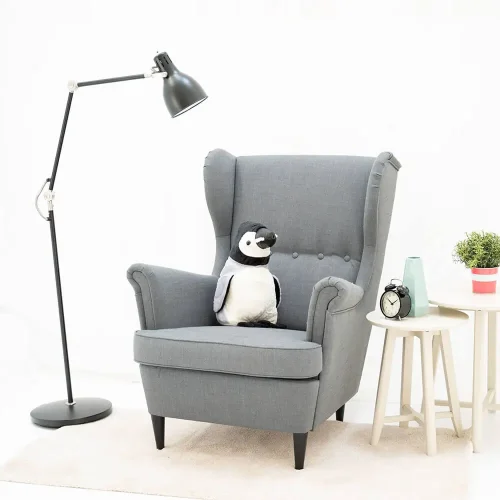 Teddyway Pipi plišani pingvin, mekana igračka, 40 cm, 16 inča, 1,3 stope, crno-bijela - Teddyway