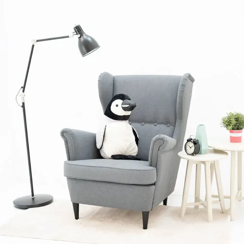 Teddyway Pipi plišani pingvin, mekana igračka, 40 cm, 16 inča, 1,3 stope, crno-bijela - Teddyway