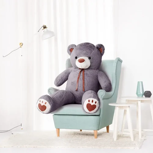 Veliki plišani medvjedić, mekana igračka, 100 cm, 39 inča, 3,3 stope, svijetlosmeđa, Toto - Teddyway