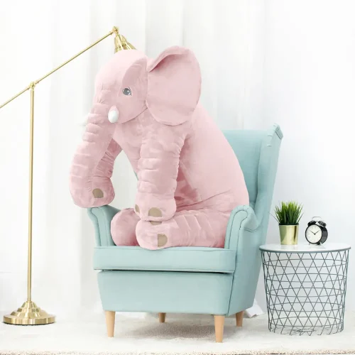 Teddyway Hogo plišani slon, mekana igračka, 70 cm, 27 inča, 2,3 stope, siva - Teddyway