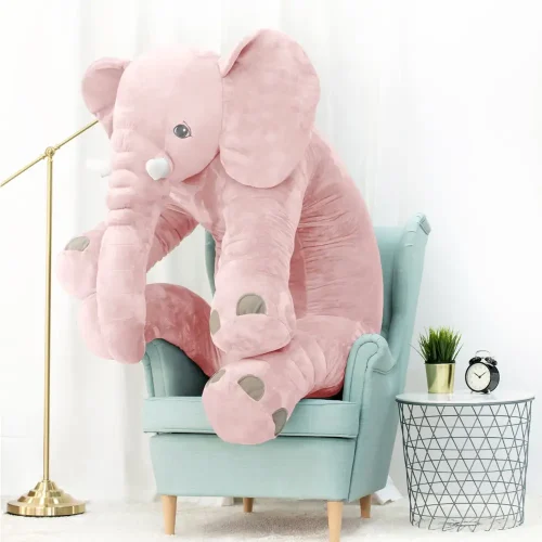 Teddyway Hogo plišani slon, mekana igračka, 70 cm, 27 inča, 2,3 stope, siva - Teddyway