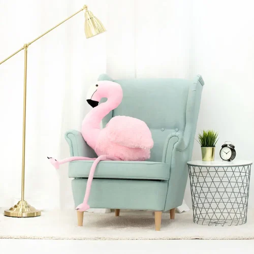 Teddyway Fofo veliki plišani flamingo divovski XXL, mekana igračka, 125 cm, 49 inča, 4,1 stopa, roza - Teddyway