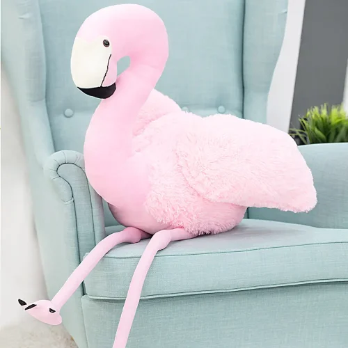 Teddyway Fofo veliki plišani flamingo divovski XXL, mekana igračka, 125 cm, 49 inča, 4,1 stopa, roza - Teddyway