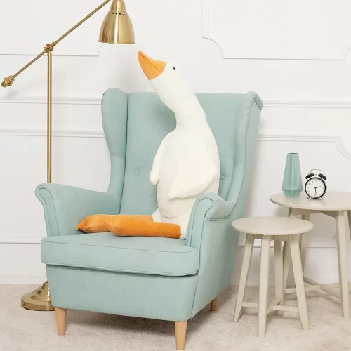Teddyway Goso plišana guska, mekana igračka, 90 cm, 35 inča, 2,9 stopa, bijela - Teddyway
