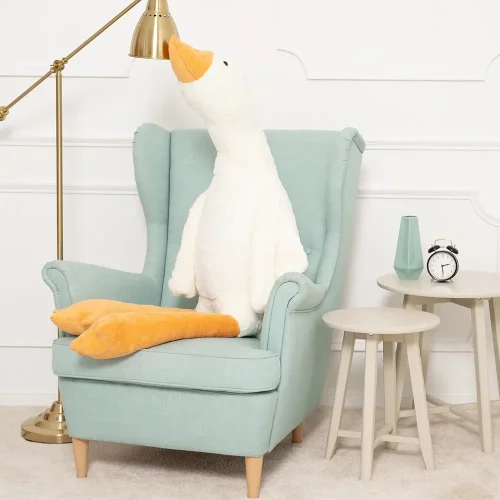 Teddyway Goso plišana guska, mekana igračka, 90 cm, 35 inča, 2,9 stopa, bijela - Teddyway