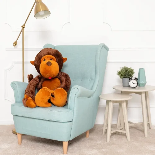 Teddyway Moko plišani majmun, mekana igračka, 90 cm, 35 inča, 2,9 stopa, smeđa - Teddyway