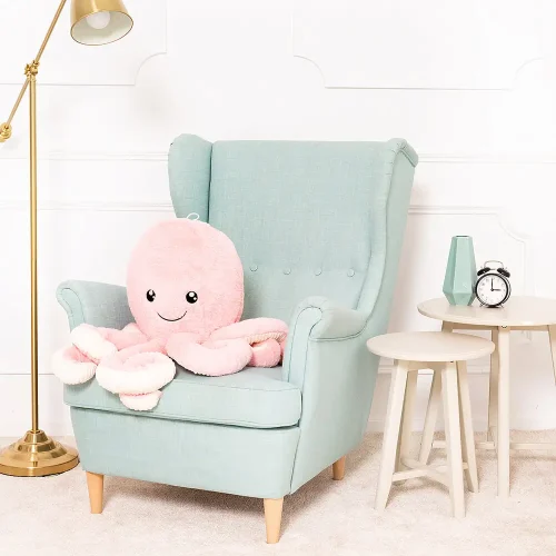 Opus velika plišana hobotnica GIANT XXL, mekana igračka, 80 cm, 31 inč, 2,6 stope, plava - Teddyway