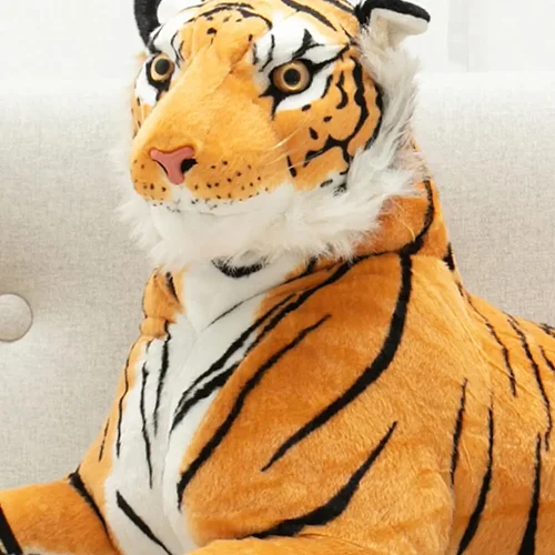Teddyway Tigo plišani tigar, mekana igračka, 70 cm, 27 inča, 2,3 stope, žuta - Teddyway