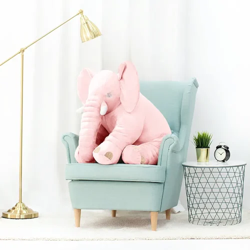 Teddyway Hogo plišani slon, mekana igračka, 70 cm, 27 inča, 2,3 stope, siva - Teddyway