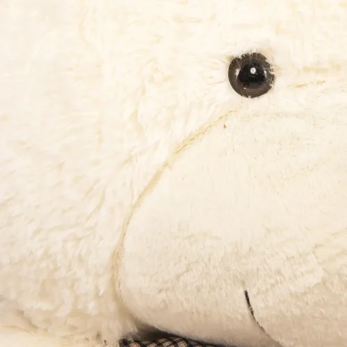 Teddyway Popo veliki plišani medvjedić divovski XXL, mekana igračka, 100 cm, 39 inča, 3,3 stope, bijela - Teddyway