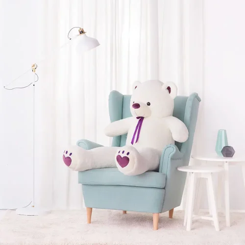 Veliki plišani medvjedić, mekana igračka, 100 cm, 39 inča, 3,3 stope, svijetlosmeđa, Toto - Teddyway