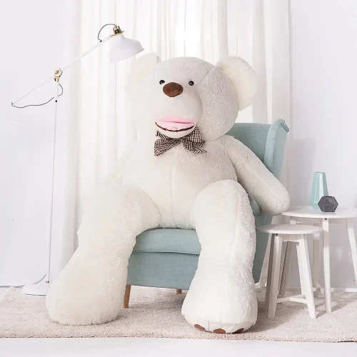 Teddyway Bobo veliki plišani medvjedić divovski XXL, mekana igračka, 100 cm, 39 inča, 3,3 stope, svijetlosmeđa - Teddyway