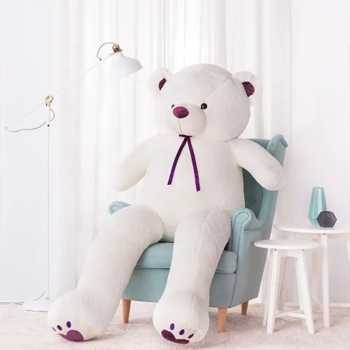 Veliki plišani medvjedić, mekana igračka, 100 cm, 39 inča, 3,3 stope, svijetlosmeđa, Toto - Teddyway