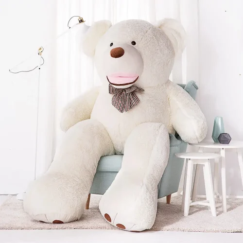 Teddyway Bobo veliki plišani medvjedić divovski XXL, mekana igračka, 100 cm, 39 inča, 3,3 stope, svijetlosmeđa - Teddyway