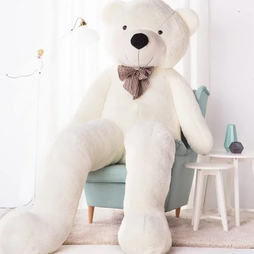 Teddyway Popo veliki plišani medvjedić divovski XXL, mekana igračka, 100 cm, 39 inča, 3,3 stope, svijetlosmeđa - Teddyway