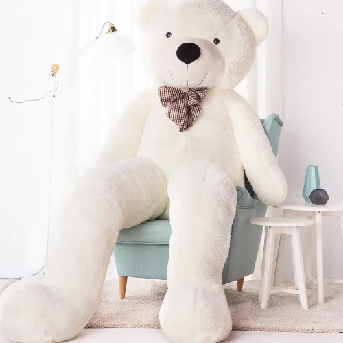 Teddyway Popo Big Plush Teddy Bear Giant XXL, Soft Toy, 100 Cm, 39 Inches, 3.3 Feet, Light Brown - Teddyway